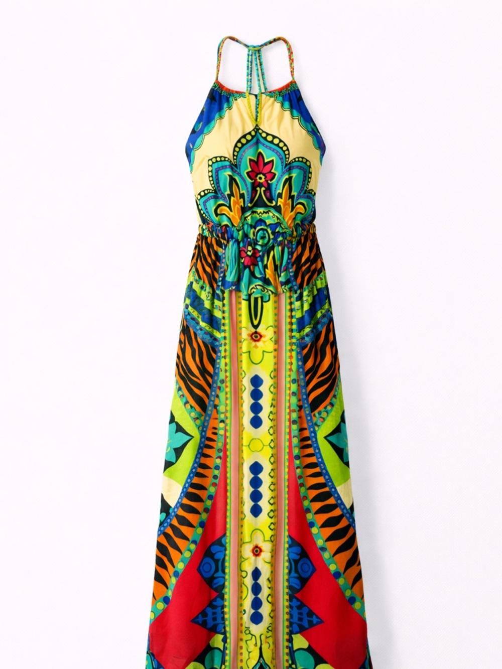 Flying Tomato Colorful Boho Maxi Dress – Size Small – NWT (Apricot Lane Tag)